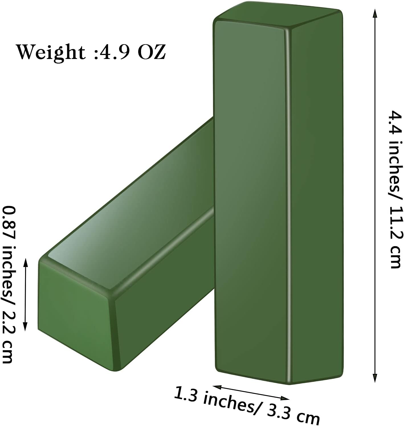 2 Pieces Total 9.8 Oz Leather Strop Polishing Compound Stainless Steel Buffing Compound Kit