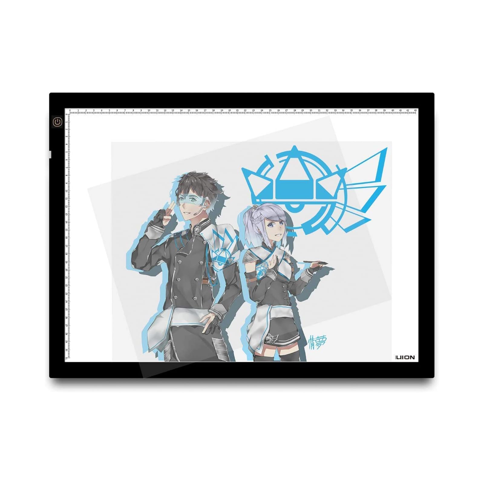 HUION A3 Leuchtkasten 48 x 36 cm Professioneller Ultra Slim Lightpad zum Zeichnen stufenlose dimmbare Leuchtkasten Tragbare LED Leuchtplatte für Malen Animation Skizzierung