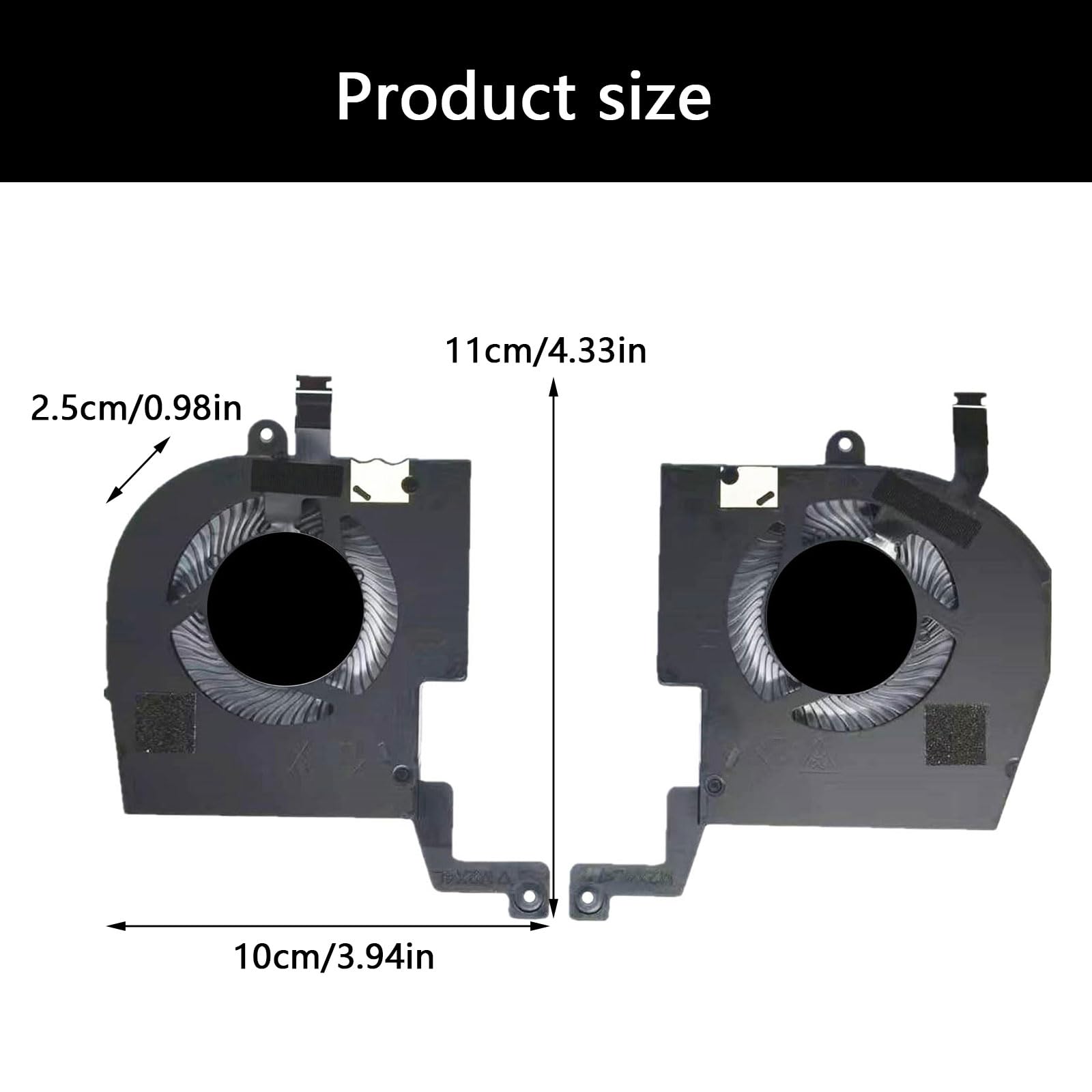 Radiatori CPU + GPU Sostituzione ventola raffreddamento per laptop DC5V 4 pin 4 fili per ventola raffreddamento per laptop serie X14 M14