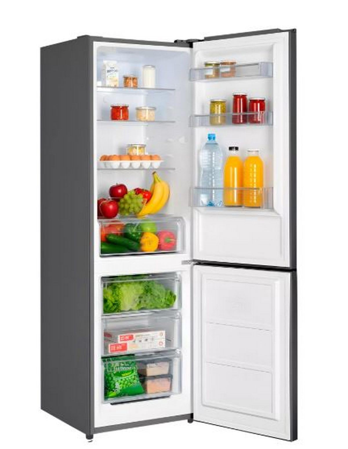 Frigorifico Combi INFINITON FGC-310C86XEP, 186 cm, 293 Litros, E, Total No Frost, Inox