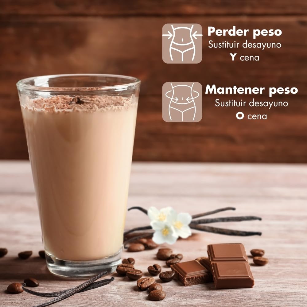Weekontrol Pack 2 Sabores Batidos Sustitutivos Comida Week Shake Proteína Vegetal Saciante Mantener Peso 600gr Chocolate Vainilla