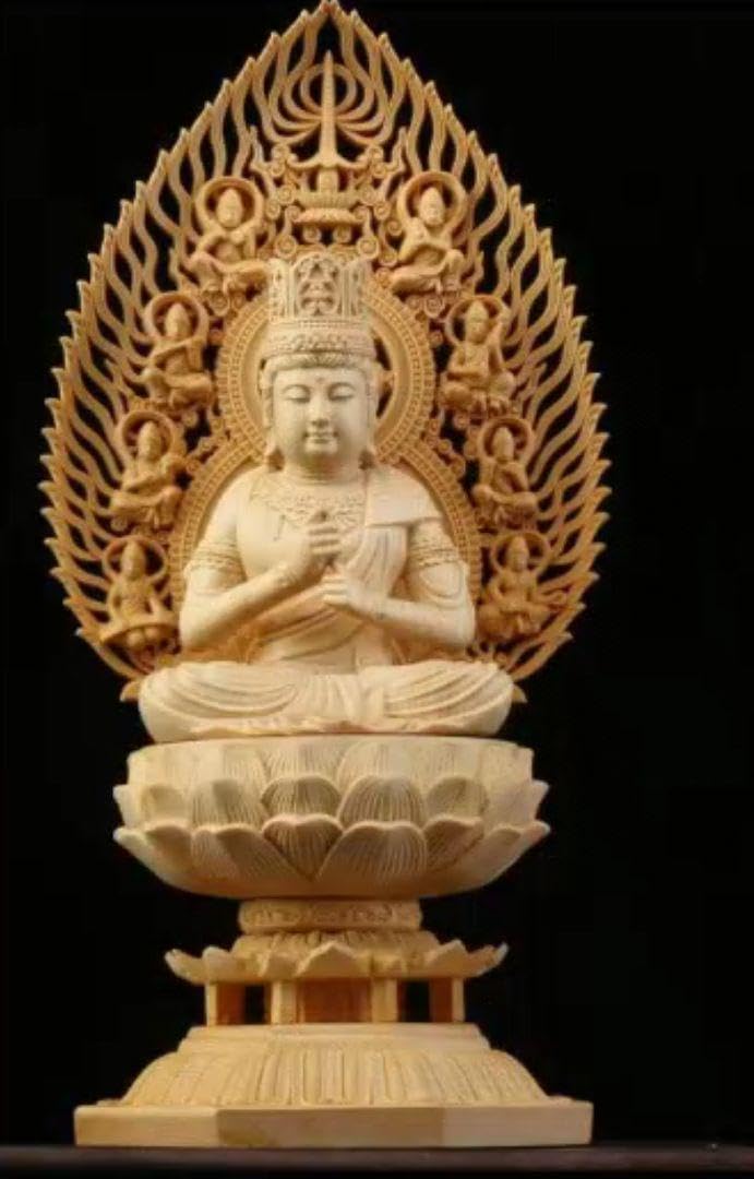 新入荷 木彫 如意輪観音像 仏師で仕上げ品 仏教美術 極上品 如意