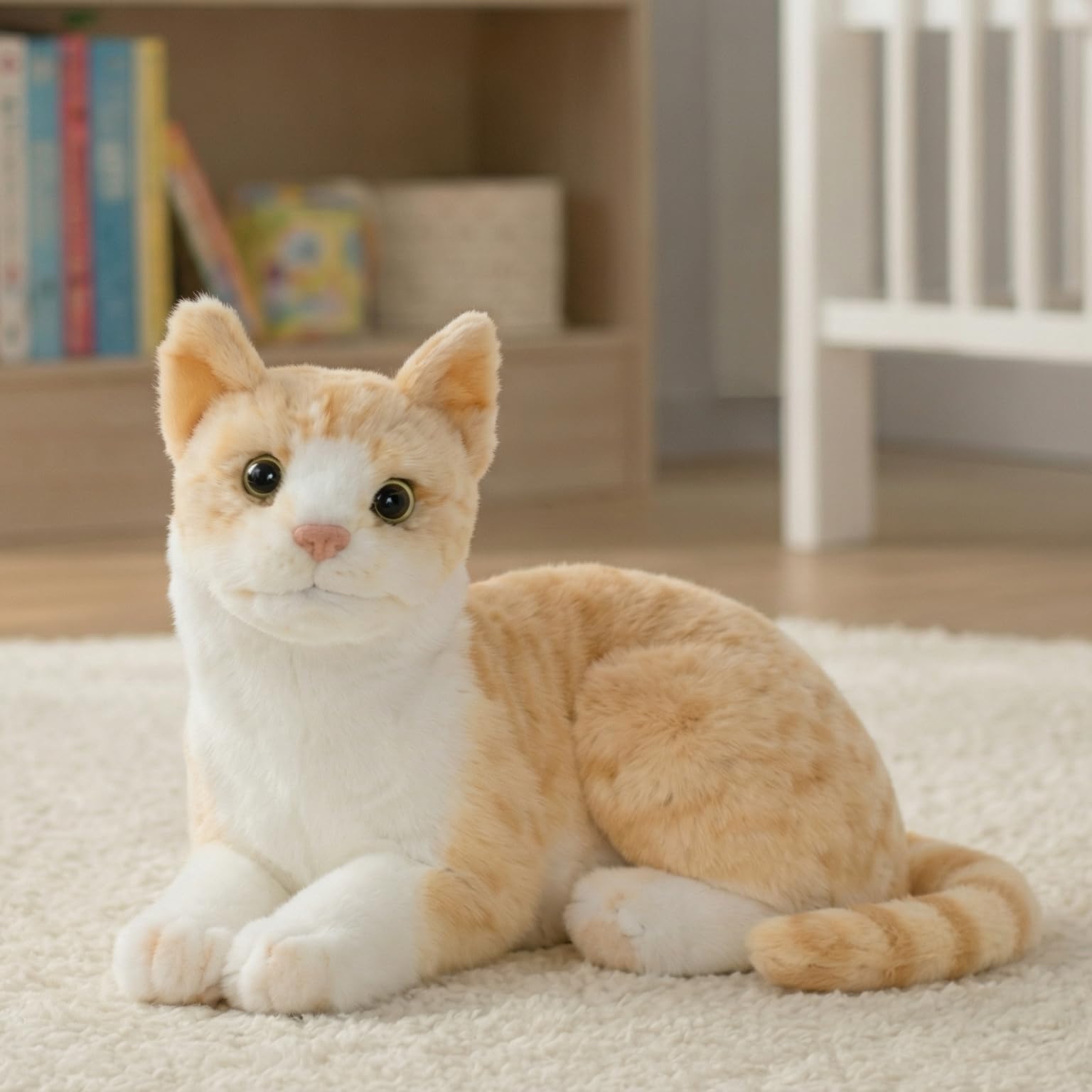FuzzyTales Cat Plush Toy 23cm | Stuffed Plush Animal for Kids & Adults | Kawaii Cute Cat Toy for Cuddles, Gifts & Room Decor | for Birthdays, Valentine's Day, New Year, Christmas (Yellow, 23 cm)-image-37
