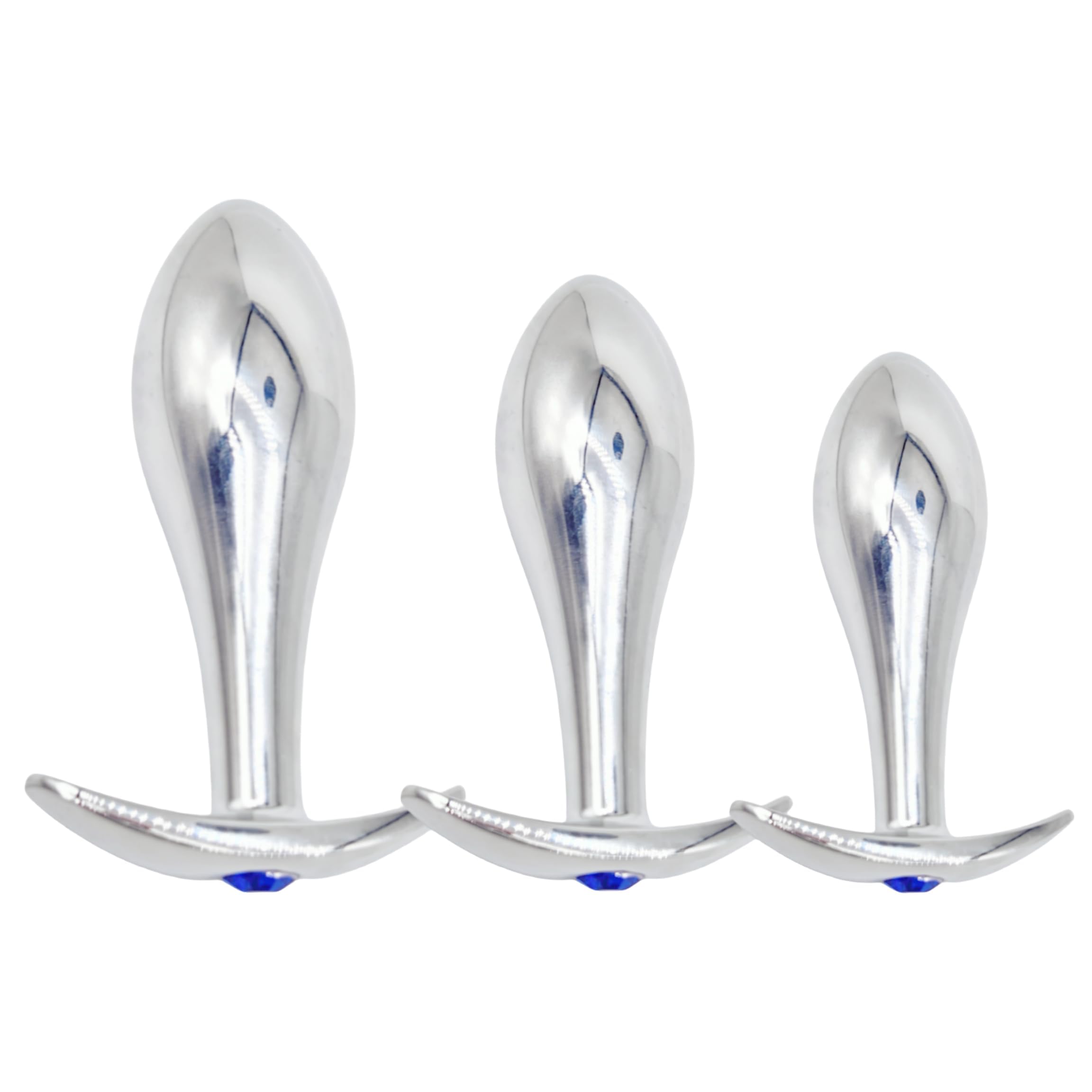 Plug Anale Metallo Jeweled Butt Plug Acciaio Inox, Plug Anali Dildo Masturbazione Sex Toys Massaggio Prostata Plug Dilatatore Anale per Donne e Uomini