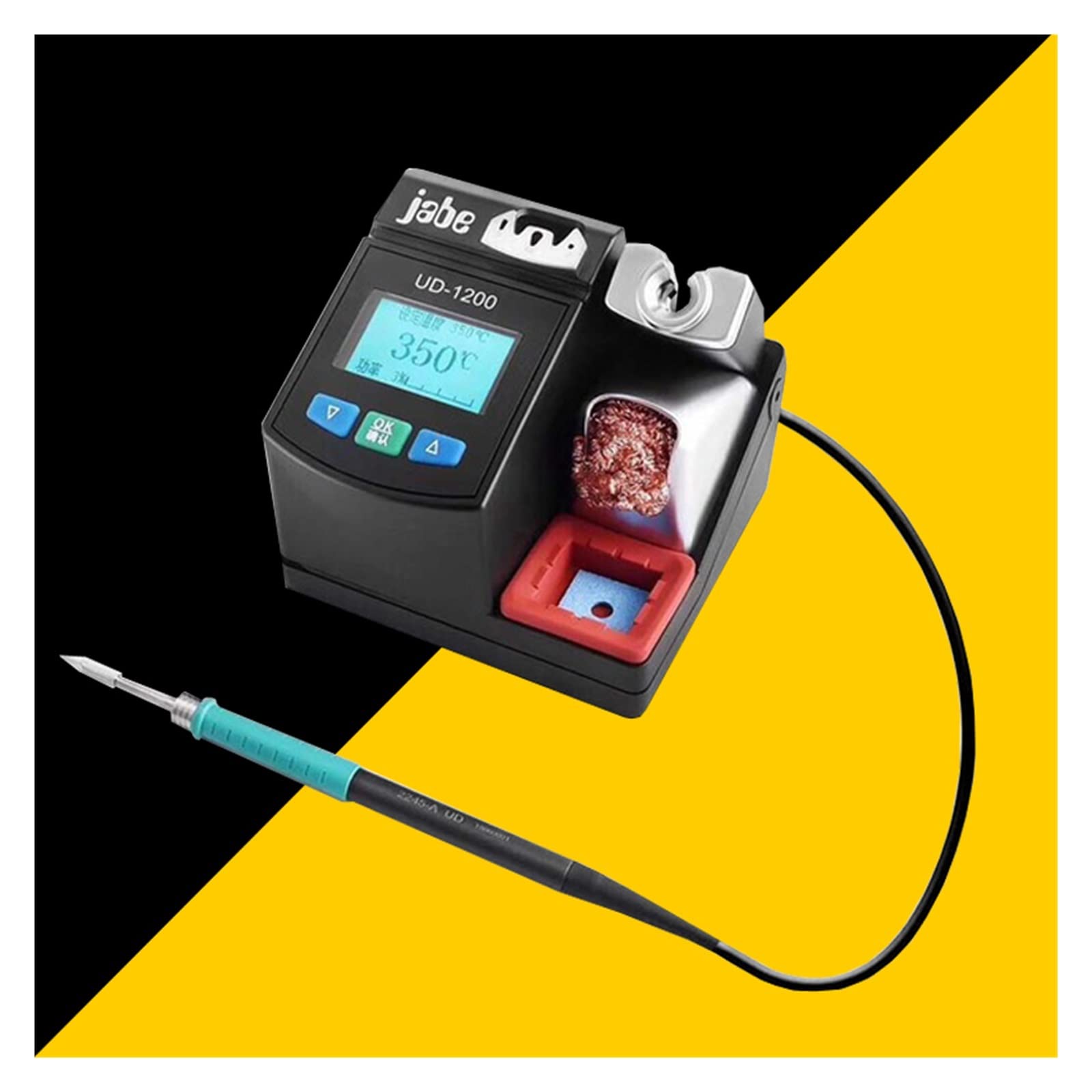 Station de soudage sans plomb précision UD-1200 chauffage rapide 2.5S avec système d'alimentation à double canal for JBC T245, Multifonctionnel