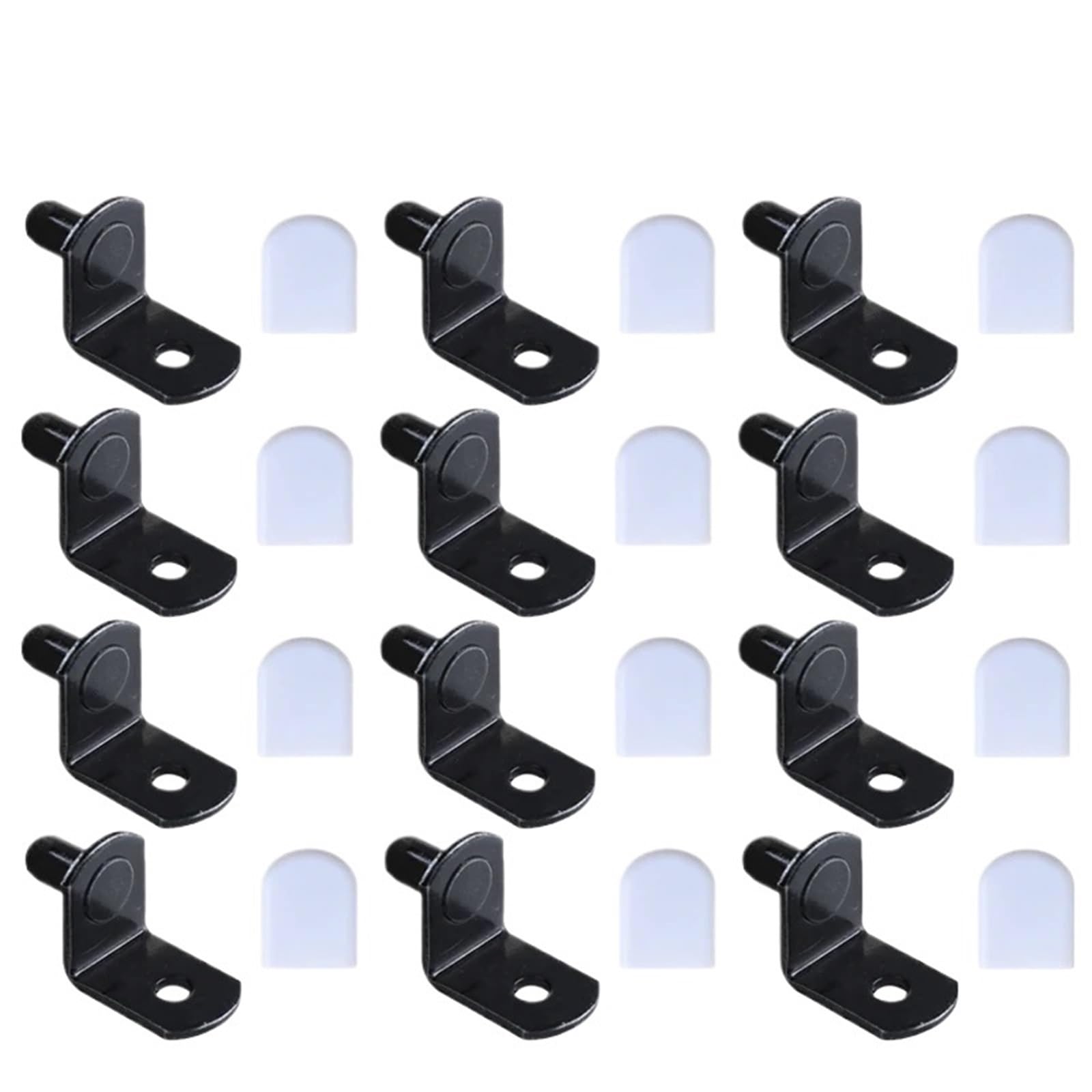 20 Pcs Shelf Brackets Support Studs Pegs Pin Shelves Seperator Fixed Cabinet Cupboard Furniture Wall Mount Bracket Holder for Cabinet(Style F)