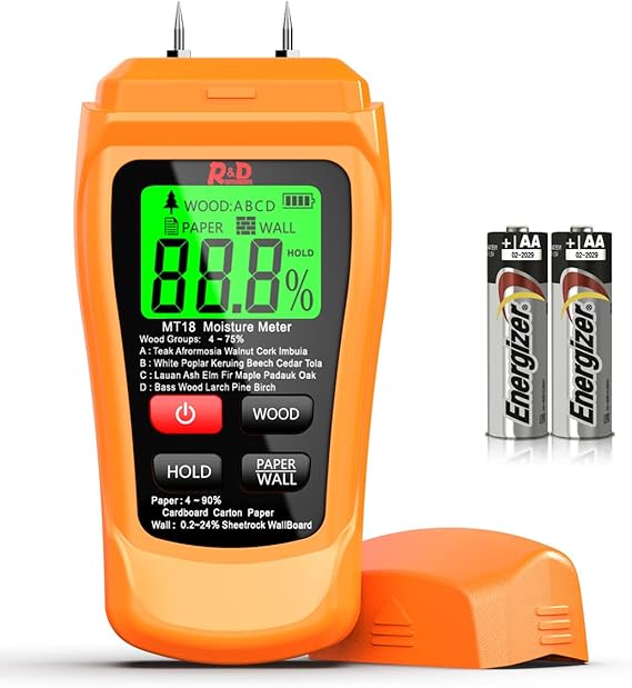Wood Moisture Meter, Firewood Moisture Tester, Drywall Moisture