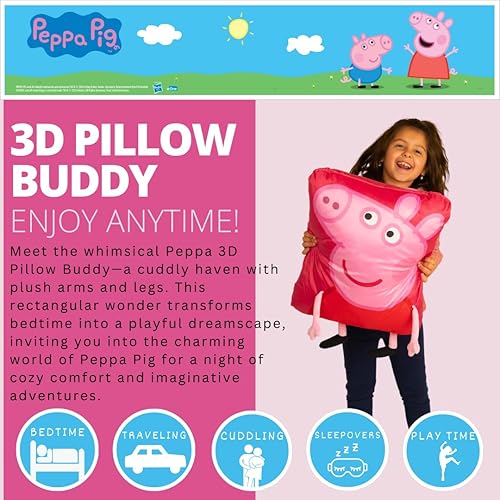 Miniatura 2 de Franco Peppa Pig - Almohada 3D para niños (producto 100 % oficial), 16 x 20 pulgadas