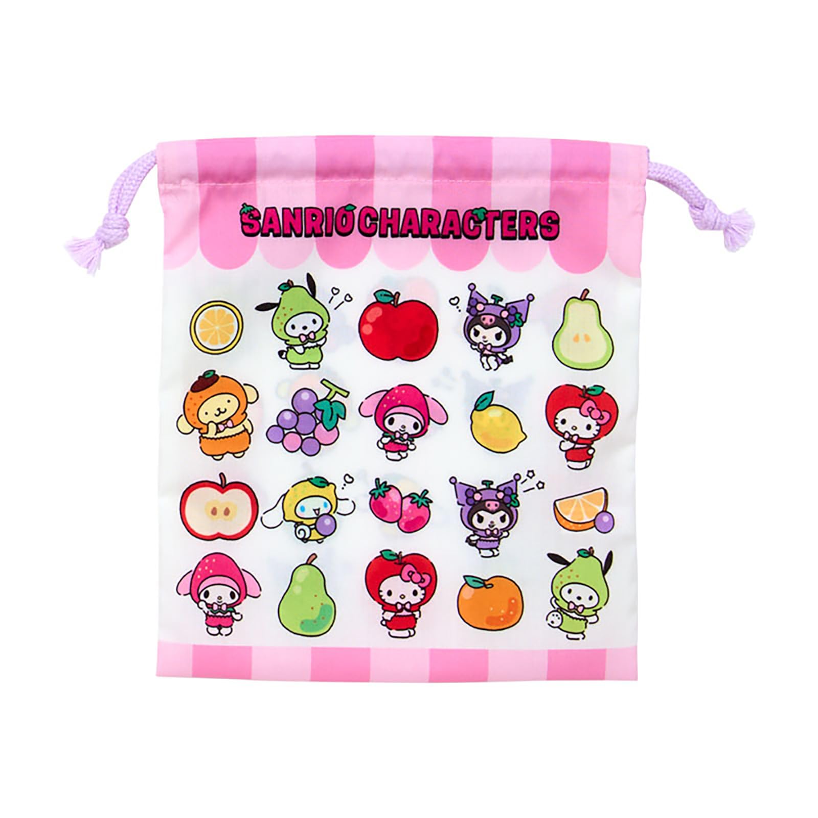 Amazon.co.jp: サンリオ(SANRIO) 巾着2枚セット（フルーツデザイン