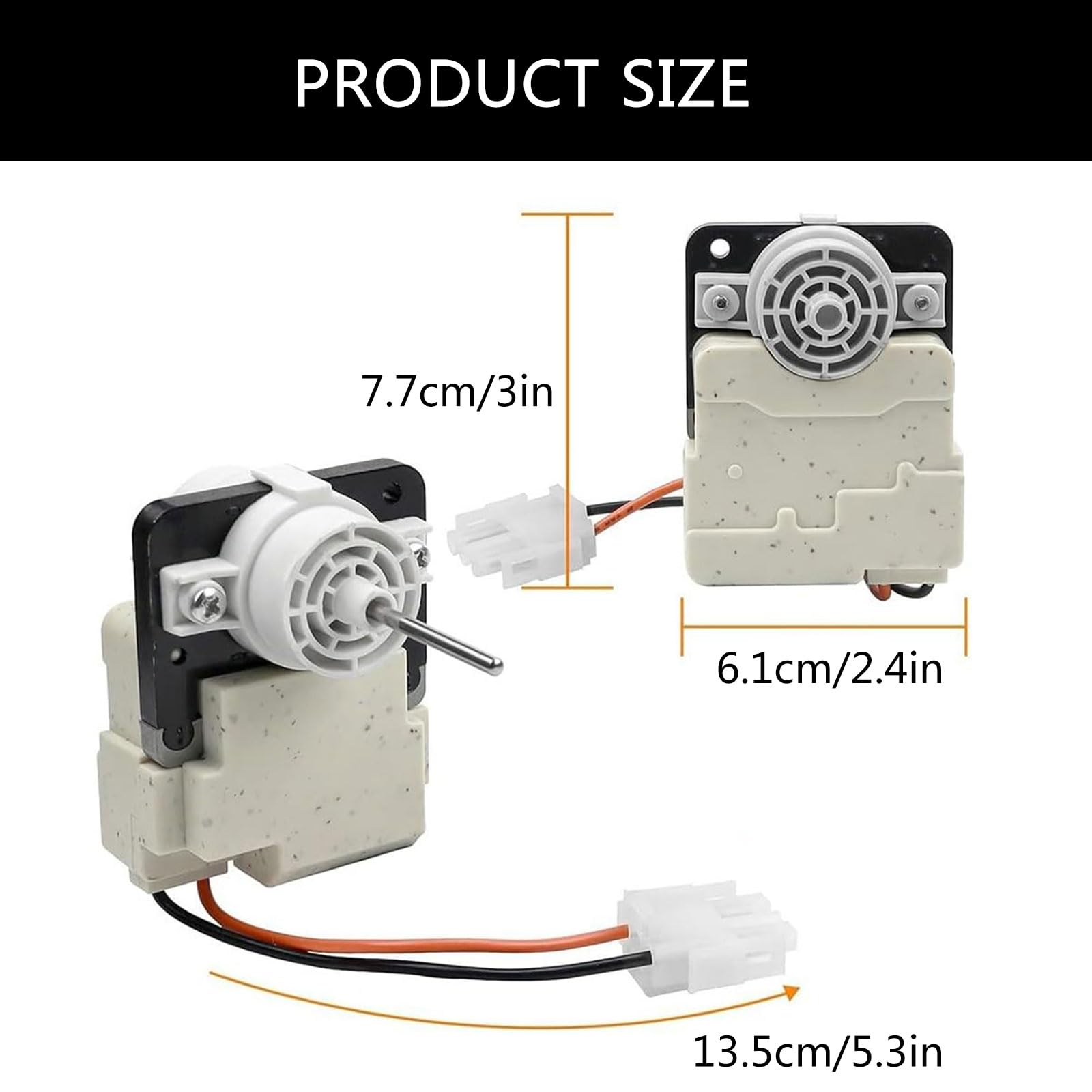 Amazon.co.jp: アップグレード製氷機修理モーター冷蔵庫蒸発器ファン