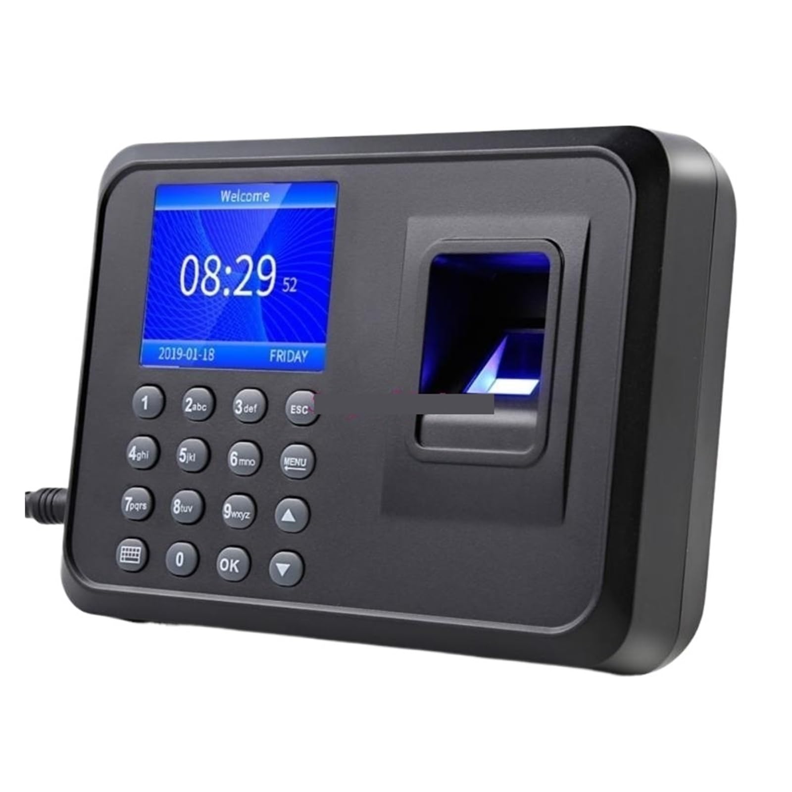 Biometric Employee Time Attendance Machine Quick Recognition USB Data Manage Efficient Clocking