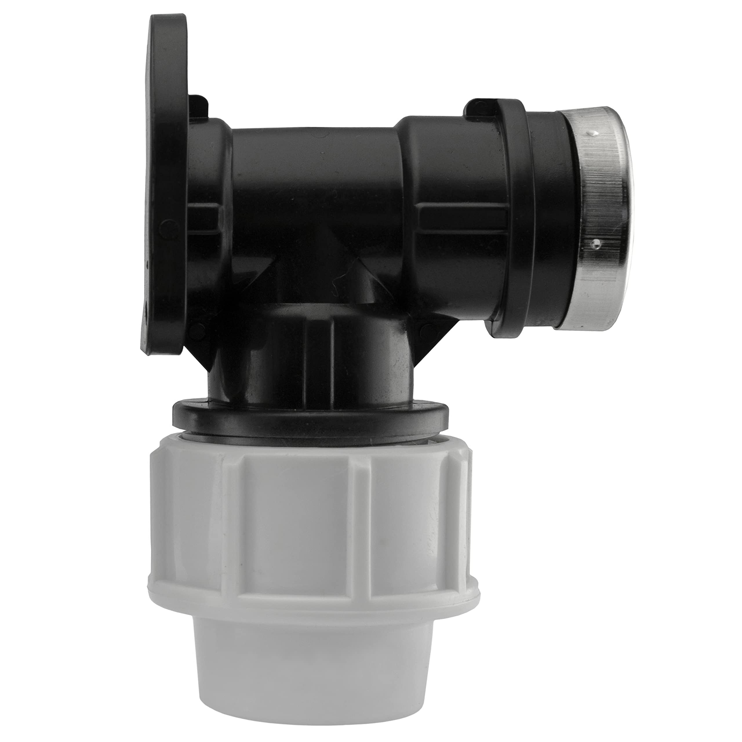 32mm MDPE Wall Back Plate Connector for Water Pipe-3/4 BSPF – Packs 1,2,5 or 10 (2)