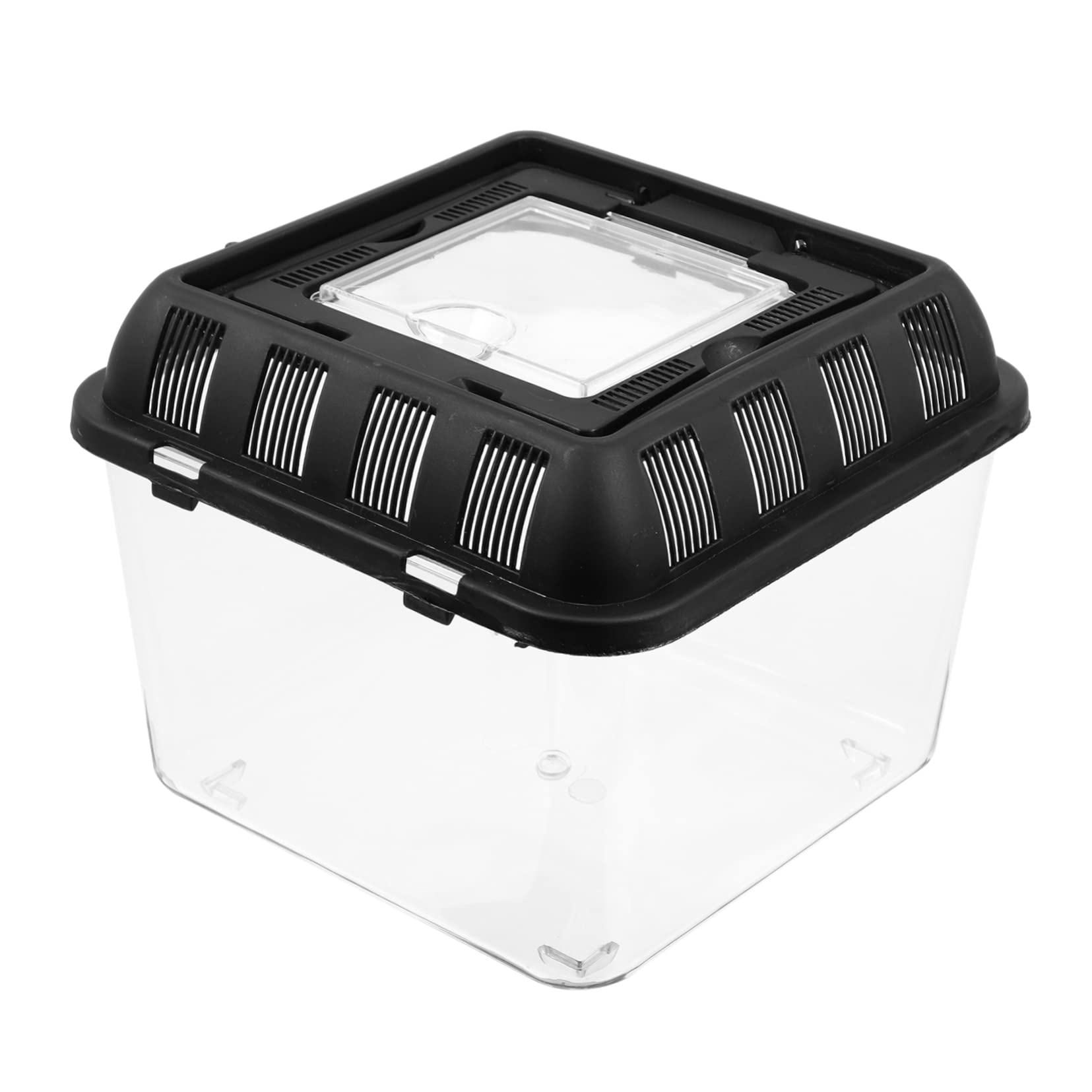 Scatola per Allevamento di Rettili Trasparente in Acrilico 20x20x16 CM