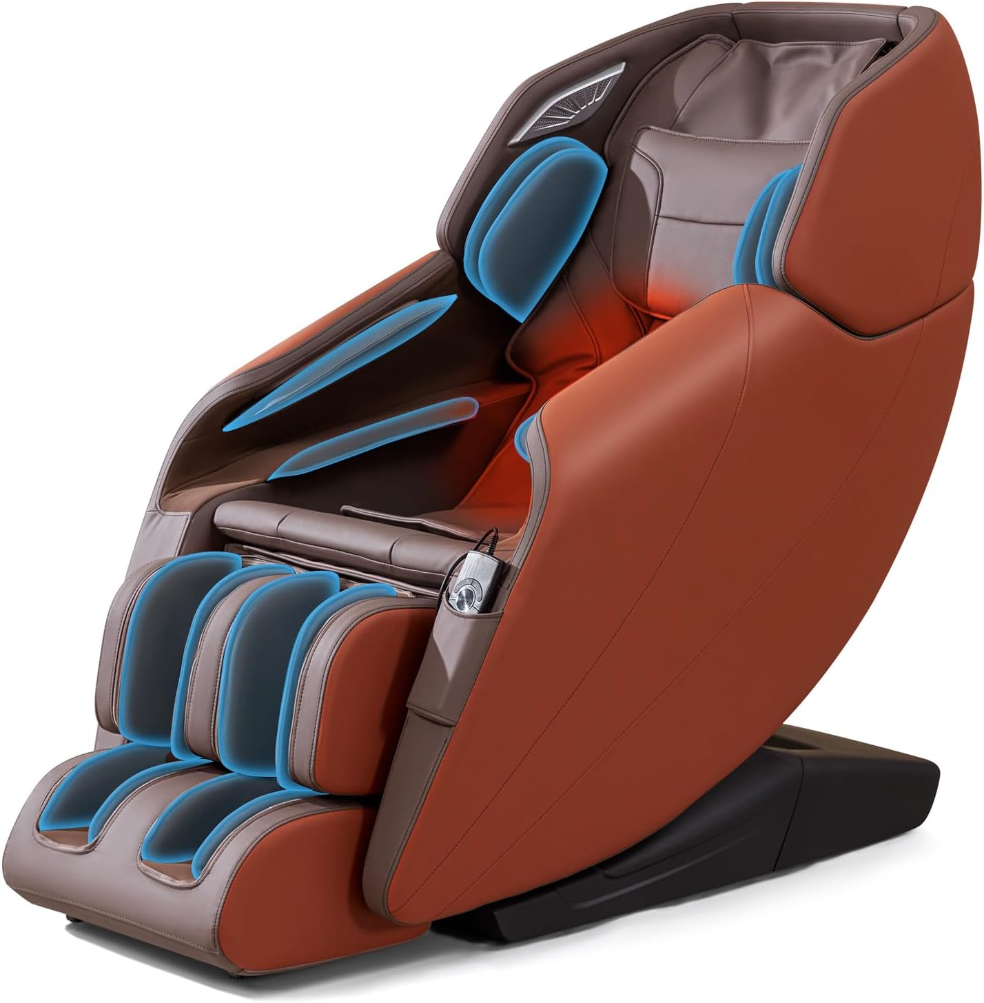 Massage Chair Full Body with SL-Track, Zero Gravity Space Capsule Shiatsu Massage Recliner with Heat Function, Airbags, Extendable Footrest, Bluetooth and 22 Auto Modes for Home and Office