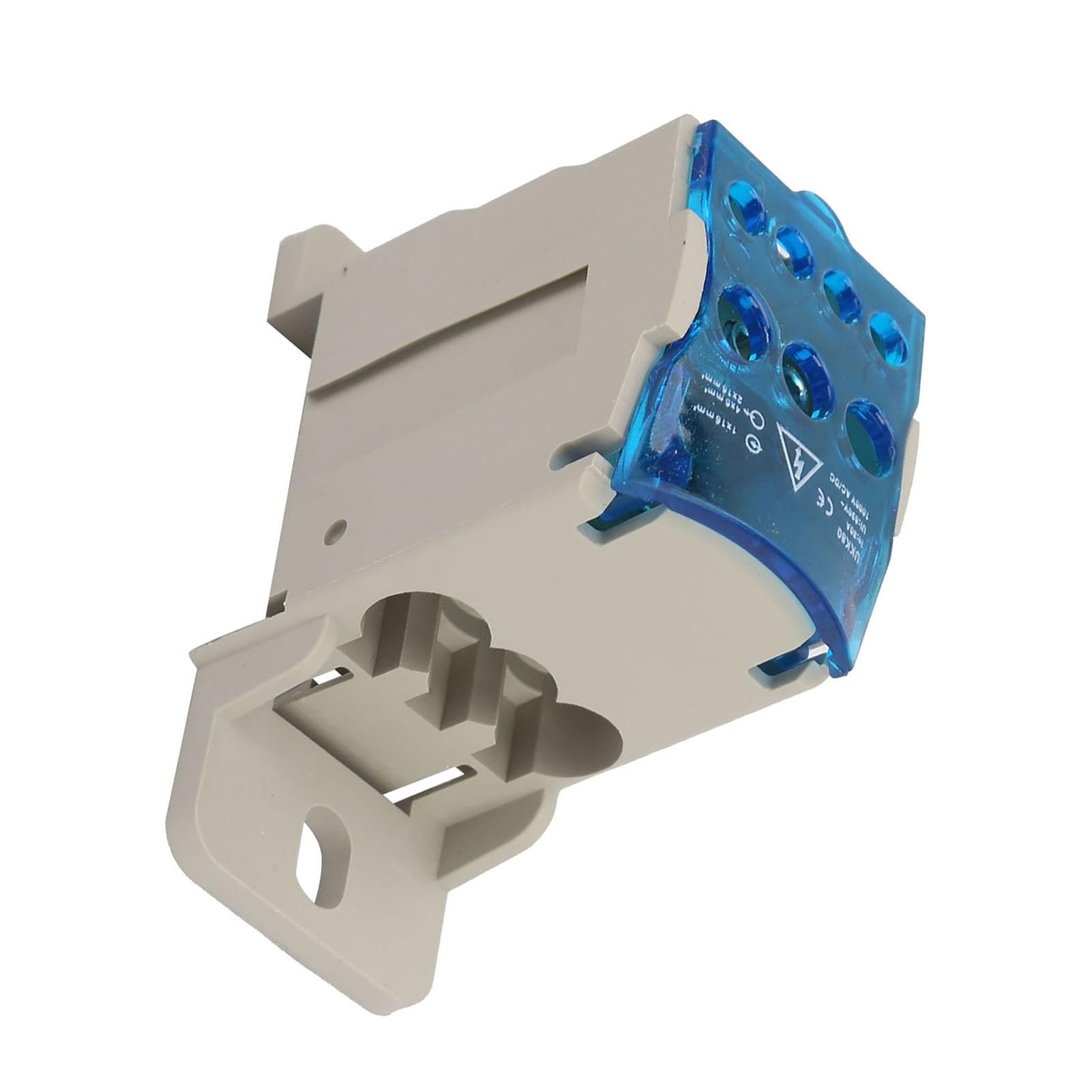 Y 16mm2, Connecteur de Fil électrique 8x16x5 de Jonction de Puissance Universelle Rail Din Terminal Bloc Distribution