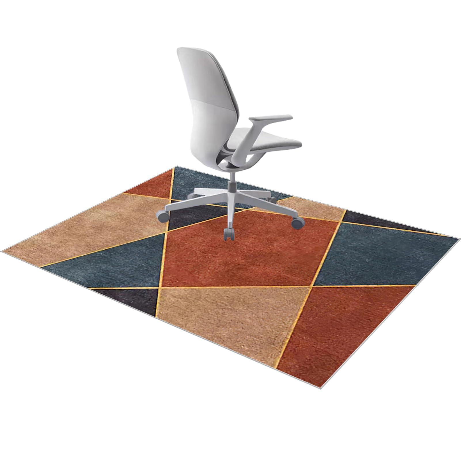 Tehocwiz Office Chair Mat for Hardwood Floor, Floor Protector Mat, Non Slip Floor Mat for Office Gaming Chair, Chair Rolling Mat, Desk Chair Mat for wooden Floors 120 x 140 cm