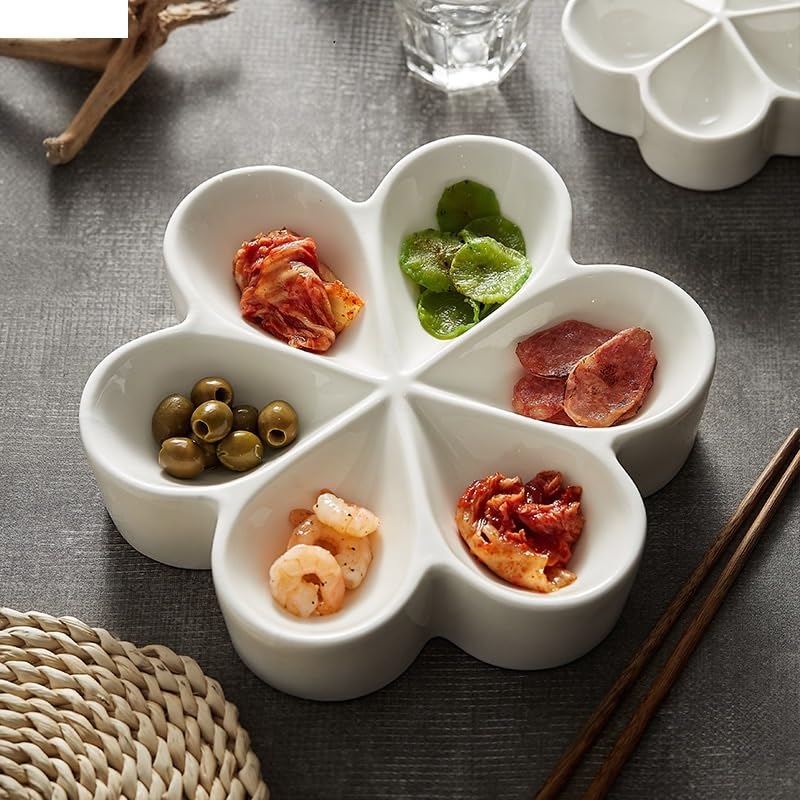 Plato llano, platos de cerámica, plato de cena, bandeja de postres, restaurante, cubiertos, sashimi, sushi, platos apilables