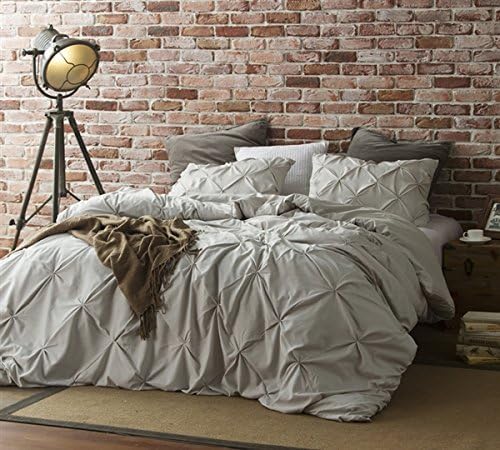 Byourbed Silver Birch Pin Tuck King Duvet Cover