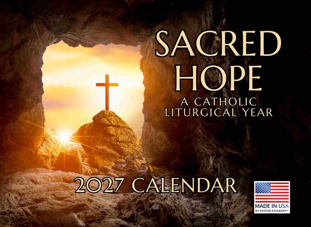 Sacred Hope Catholic Liturgical Calendar 2027 Monthly Wall Calender 12 Month — image 1