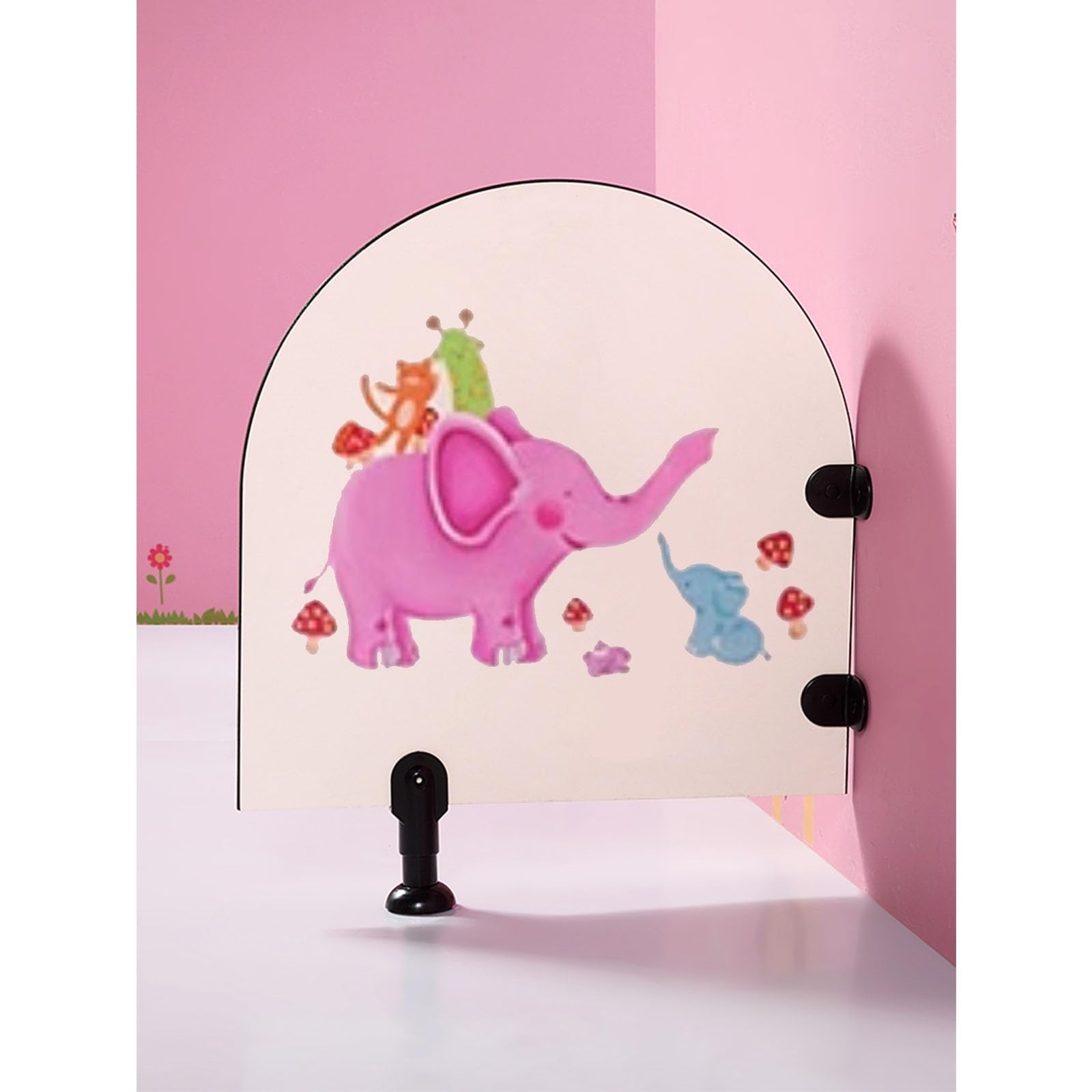 BKSXSOP Children's Cartoon Urinal Partition, Floor-Mounted Baffle Panel with Supporting Feet, Toilet Protection Divider Screen
