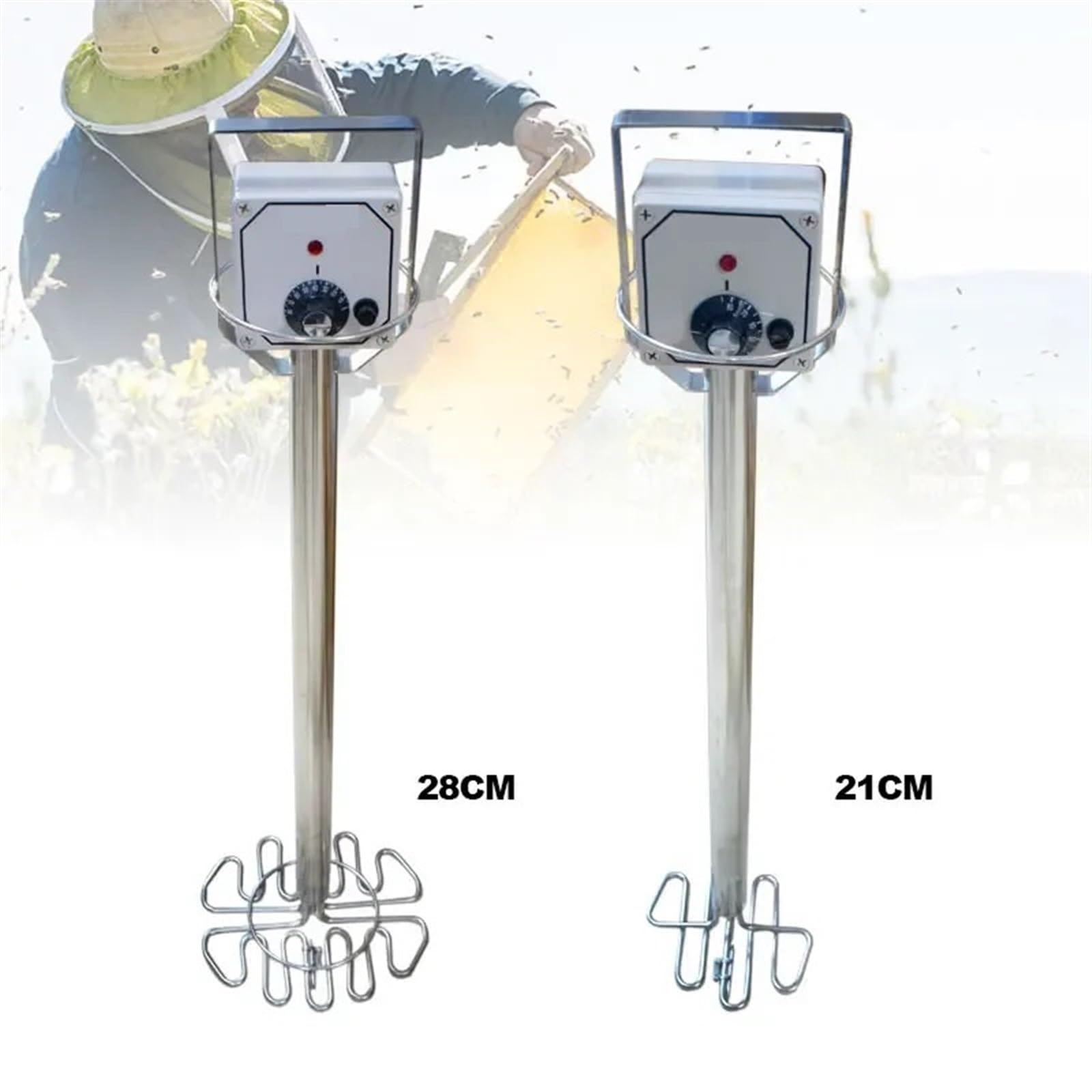 Bobina de descristalización de Miel de Acero Inoxidable for Apicultura, fundidor de Miel con Soporte Multiusos, Calentador de Miel, Equipo de fusión Equipos para apicultores(Heater Dia 28CM)