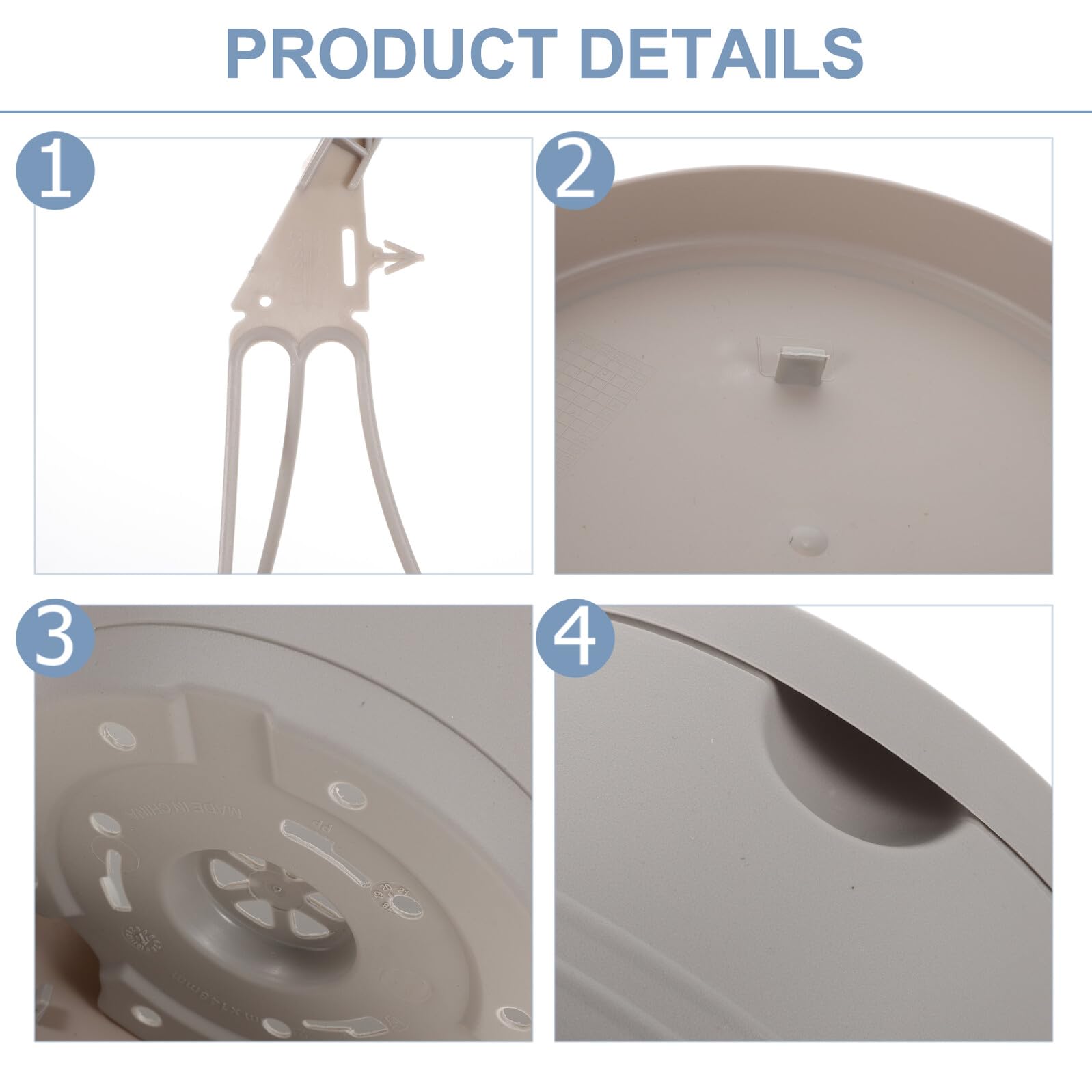 Set 3 Pezzi Vasi Appesi in Plastica per Piante da Balcone e Giardino, Portavasi Sospesi Multifunzionali Ganci per Decorazione Casa e Esterni