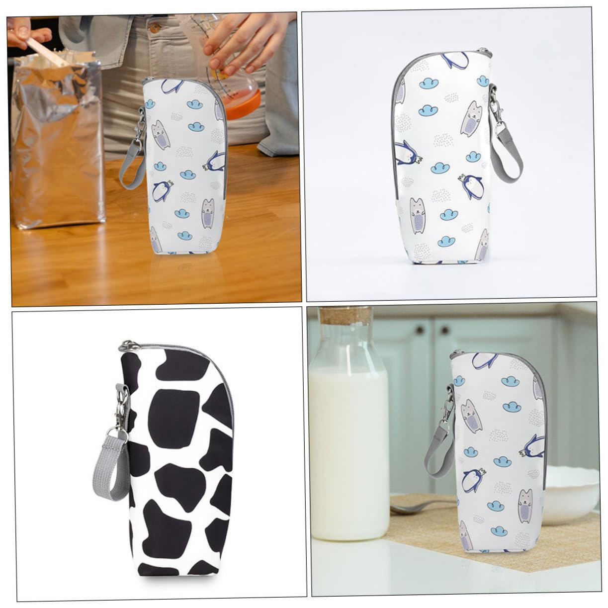 ibasenice 6piezas Bolsa Térmica Aislante para Biberones Contenedor Portátil De Comida para Bebés Accesorios De para y Almacenamiento De Leche Caliente