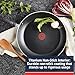 T-Fal Experience Nonstick Fry Pan 8 Inch, Induction Compatible, Oven Safe 400F, Cookware, Non Stick Frying Pan, Skillet, Cooking, Kitchen, Egg Pan, Pots and Pans, Home, Dishwasher Safe, Black