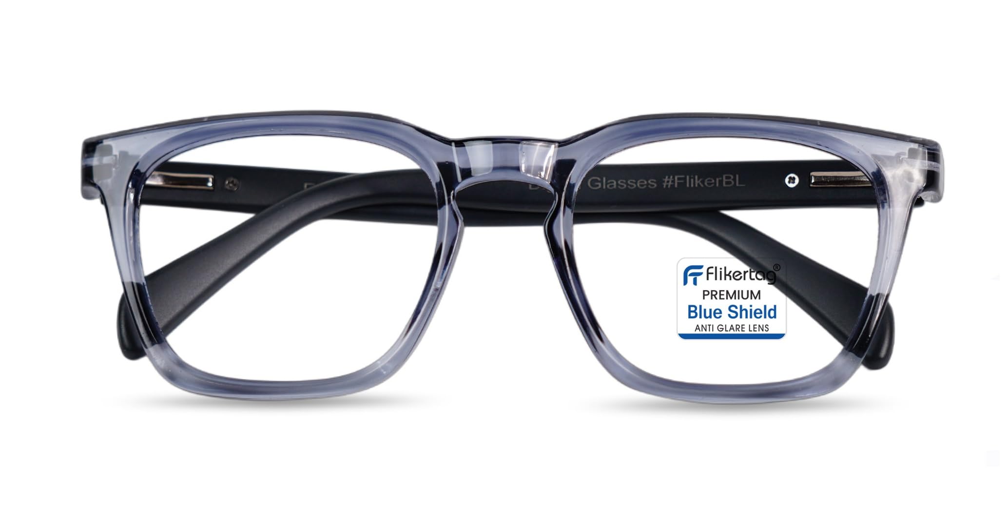premium blue light filter computer glasses | zero power anti glare eye glasses for eye protection from all digital devices