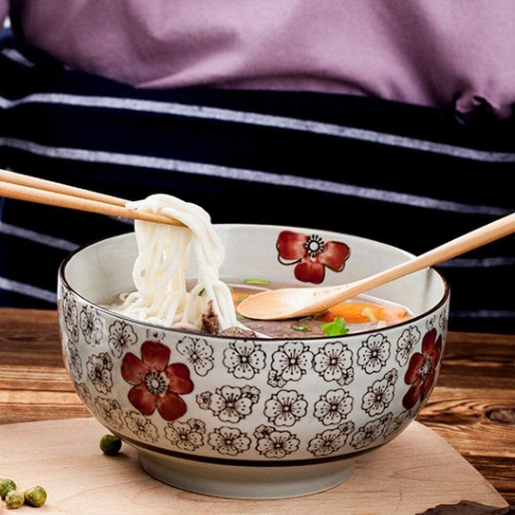 Schüssel-Sets Reisschüssel Nudelschüssel Einzeln Keramik Groß Groß Suppenschüssel Haushalt Erwachsene Nudelschüssel Ramenschüssel Gewerbe für Gastronomie und Zuhaus