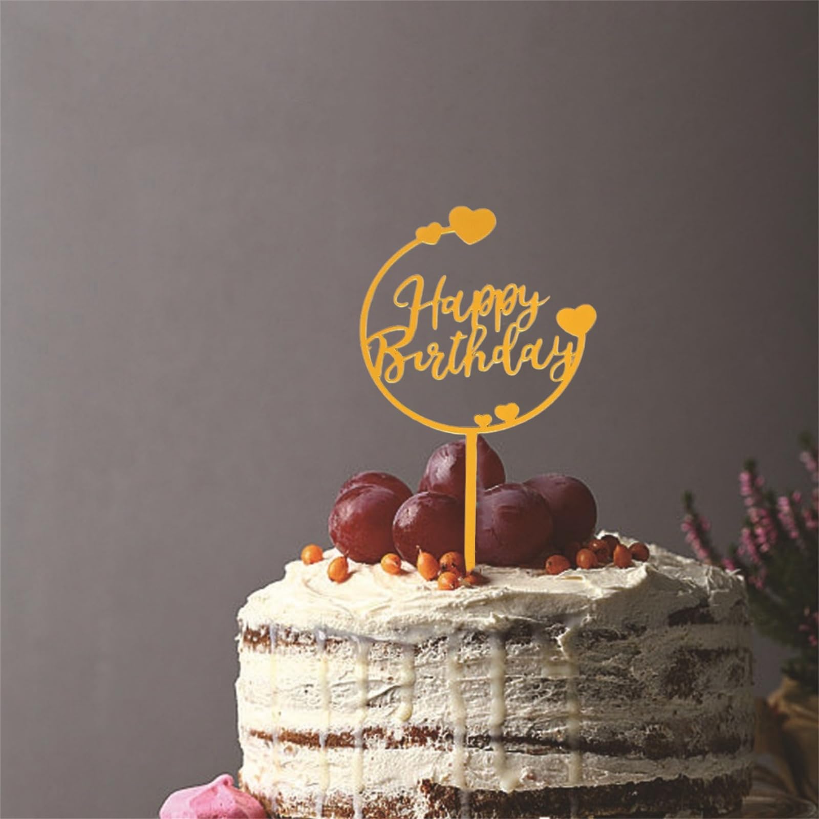 HQKJGSYX 11-Piece Happy Birthday Cake Topper Set - Fun & Festive Party Decor