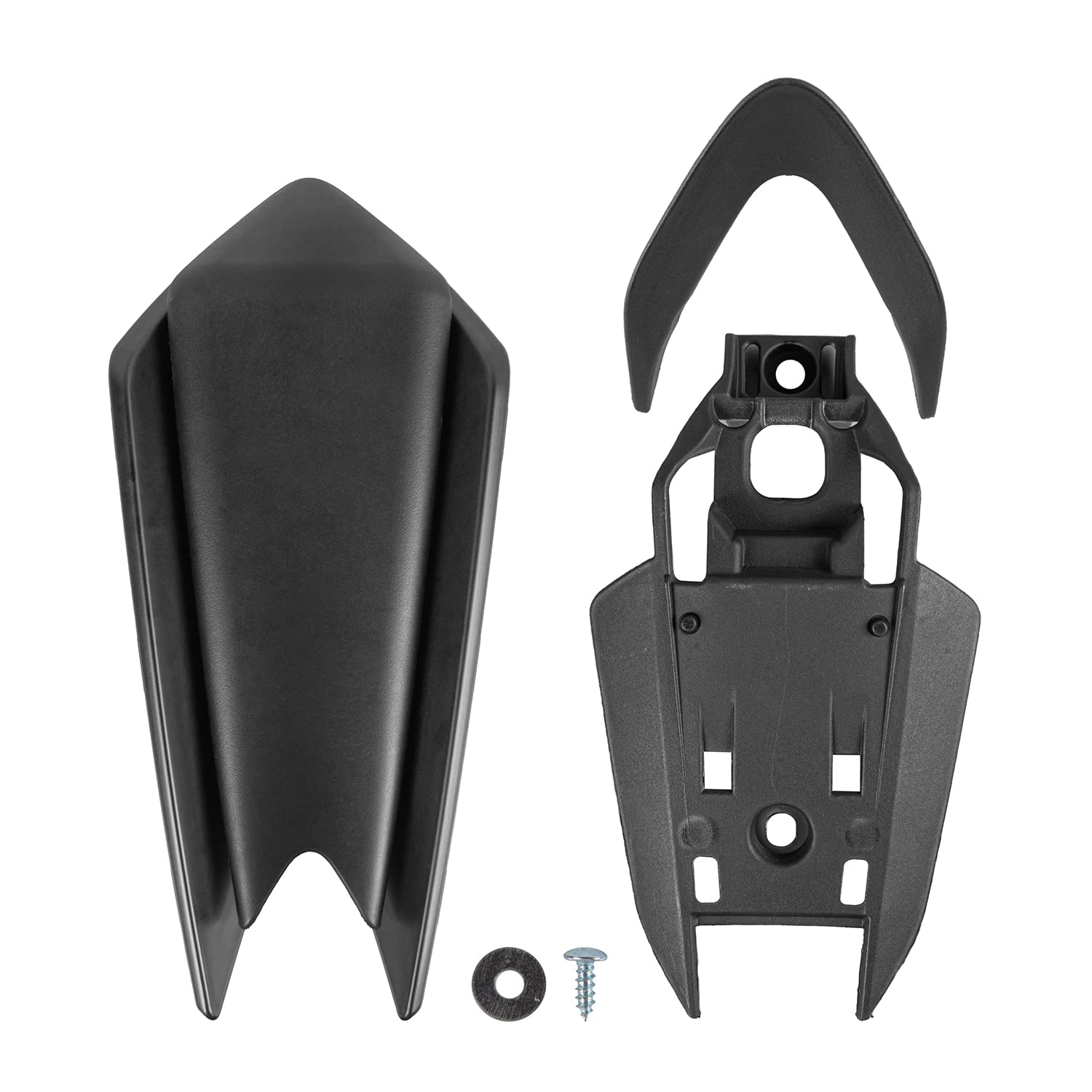 Motorrad Hinten Sitz Gugel Soziussitz für RS660 TUONO 660 2020 2021 2022 2023 2024 RSV4 2021-2024 Solo Sozius Sitzbezug Verkleidung kit (Matt-schwarz)