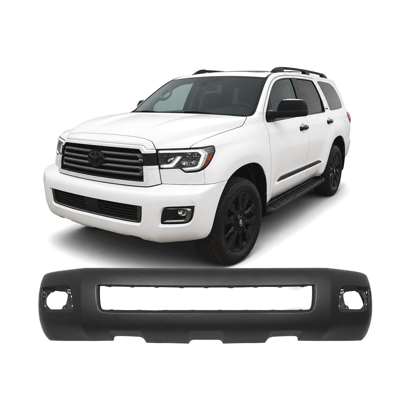 FitParts Compatible with Toyota Sequoia 2008–2022 Front Bumper Cover