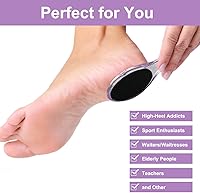Vista 6 de Foot Brush and Pumice Stone - 4 Pack Foot Brush Scrubber for Shower 4 in 1 Pedicure Foot File Exfoliator for Foot Care - Purple and Blue