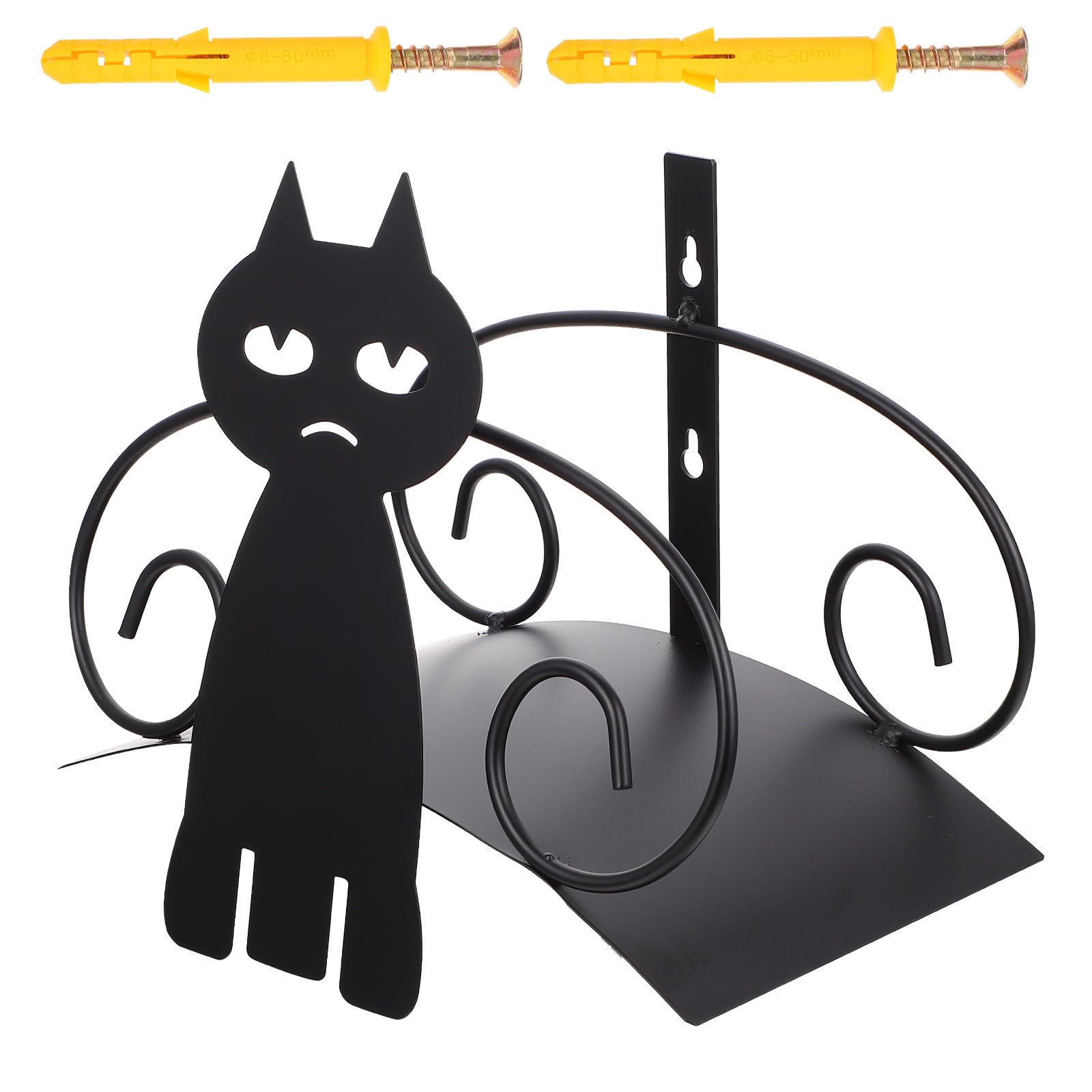 Homoyoyo Support de Tuyau D'arrosage Finition Soignée en Fer Noir Grosse Capacité et Design Créatif pour Rangement Extérieur Jardin