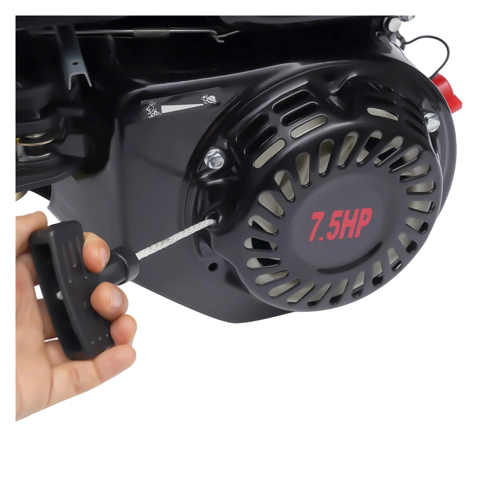 Motor De Gasolina 5100 W, Monocilíndrico, 4 Tiempos, OHV, 7,5 HP, Portátil, Bajo Ruido Rendimiento Potente