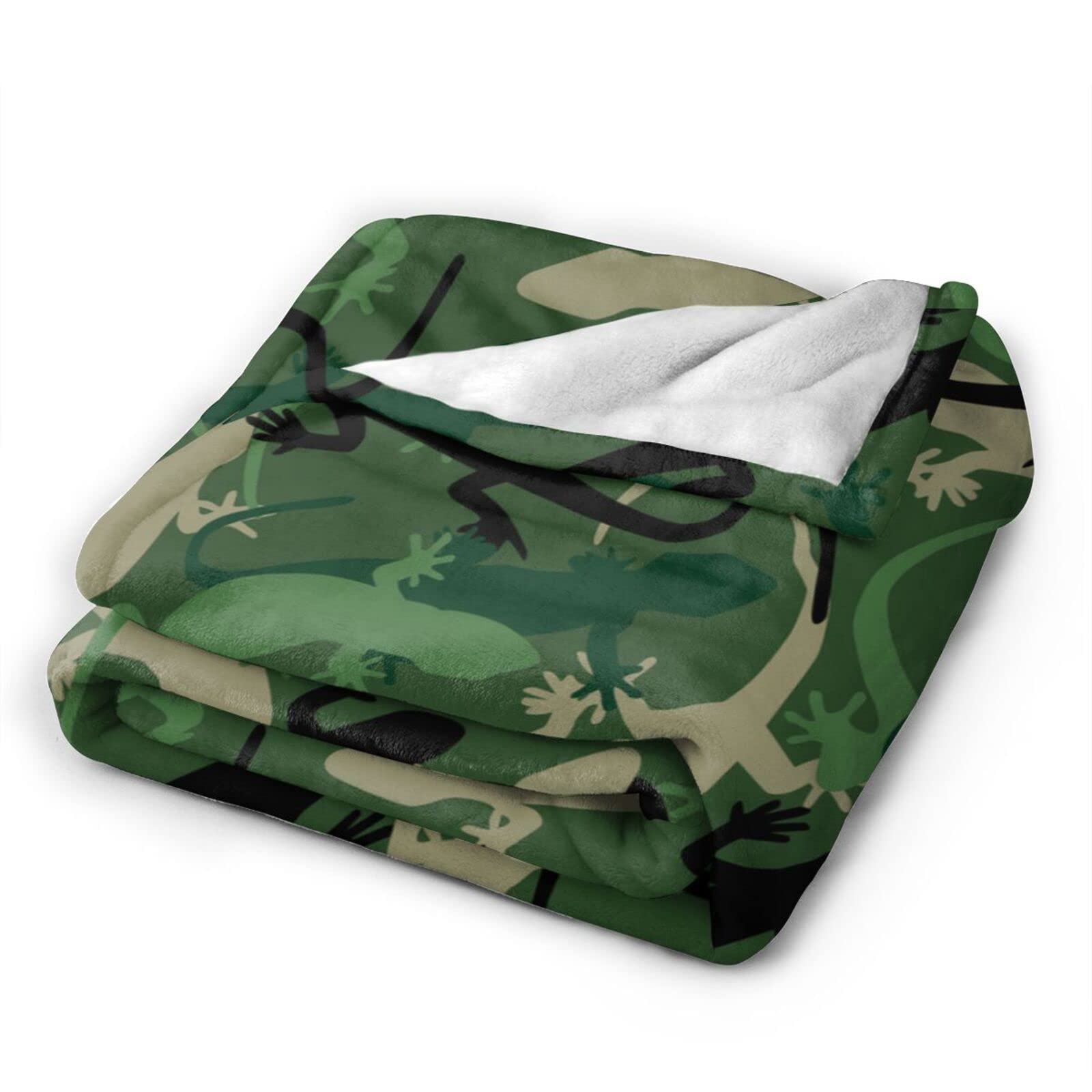 Amazon｜毛布 シングル ブランケット トカゲの迷彩柄 春夏秋冬兼用