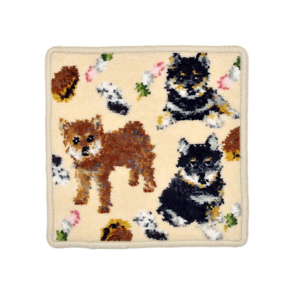 Amazon | [アーンジョー] 柴犬 ミニハンカチ」17cm ハンカチ