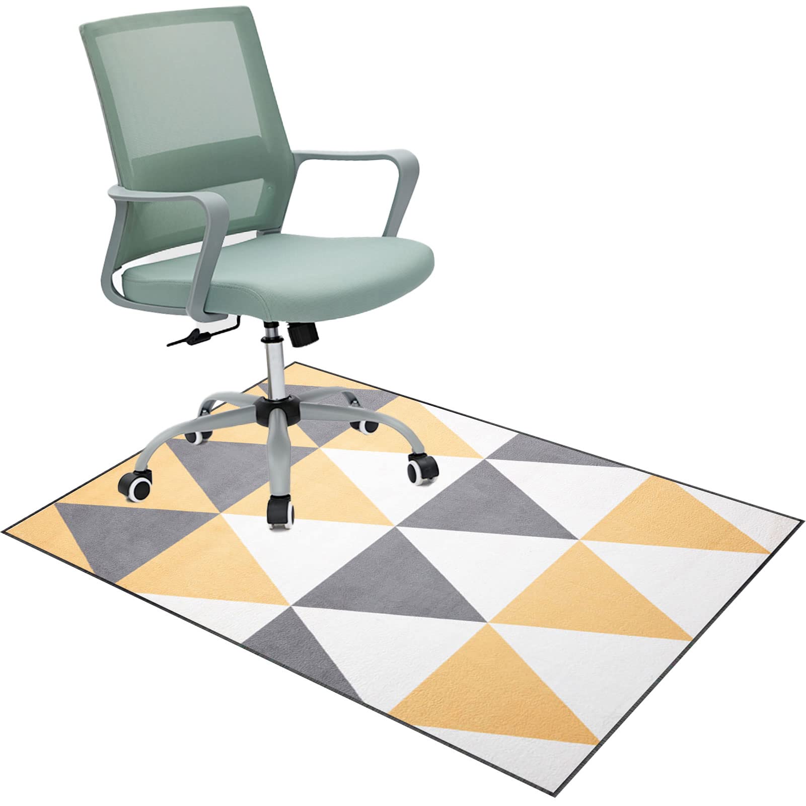 EYZO 100 × 140 cm Office Chair Mat For Hardwood Floor Mat For Carpeted Floor Protector Mat For Desk Computer Gaming Chair Mat Protector Chair Carpet For Home Office Protects Floors Anti-skidding — image 1