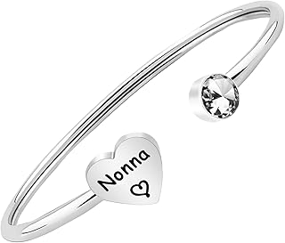 Nonna Jewelry Gifts Nonna Cuff Bracelet Italian Grandmother for Nonna Grandmother Gift for Family Nonna New Nonna Bracelet