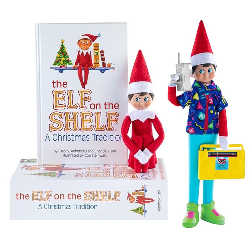 Elf on The Shelf - Blue Eyed Boy Scout Elf & Magifreez Retro Rad 80's Gear