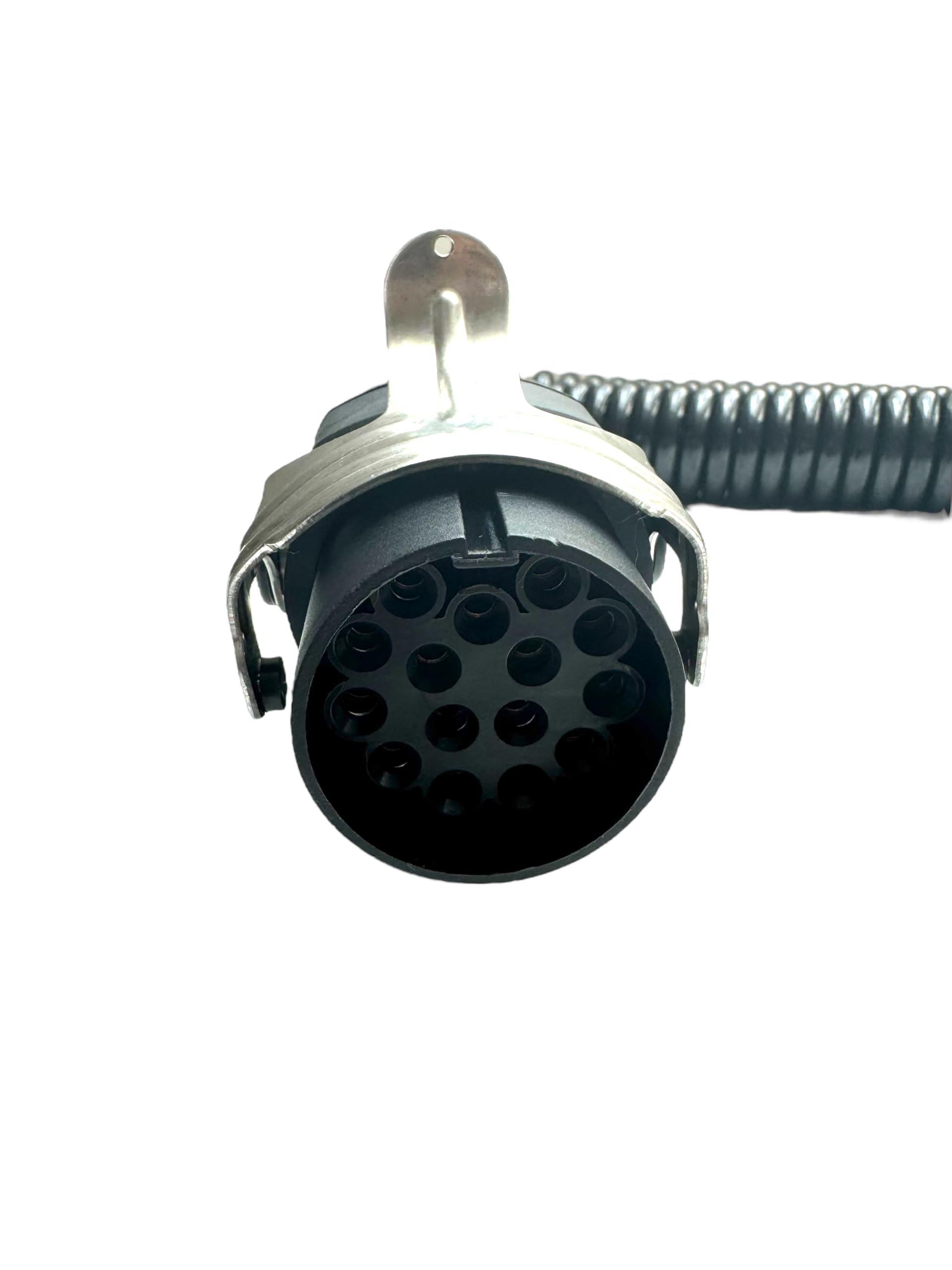 Cable en espiral de 3,8 m, 15 pines a 2 adaptadores de 7 polos de 24 V para camiones NFZ