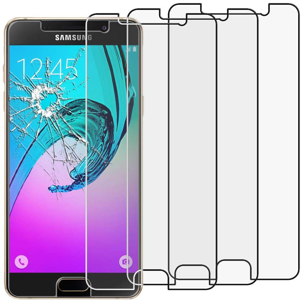 X-Dision 3 Pellicole Vetro Temperato 9H Per Samsung Galaxy A5 2016, HD Chiaro 0,33 Mm, Anti-Graffio, Con Kit Panno
