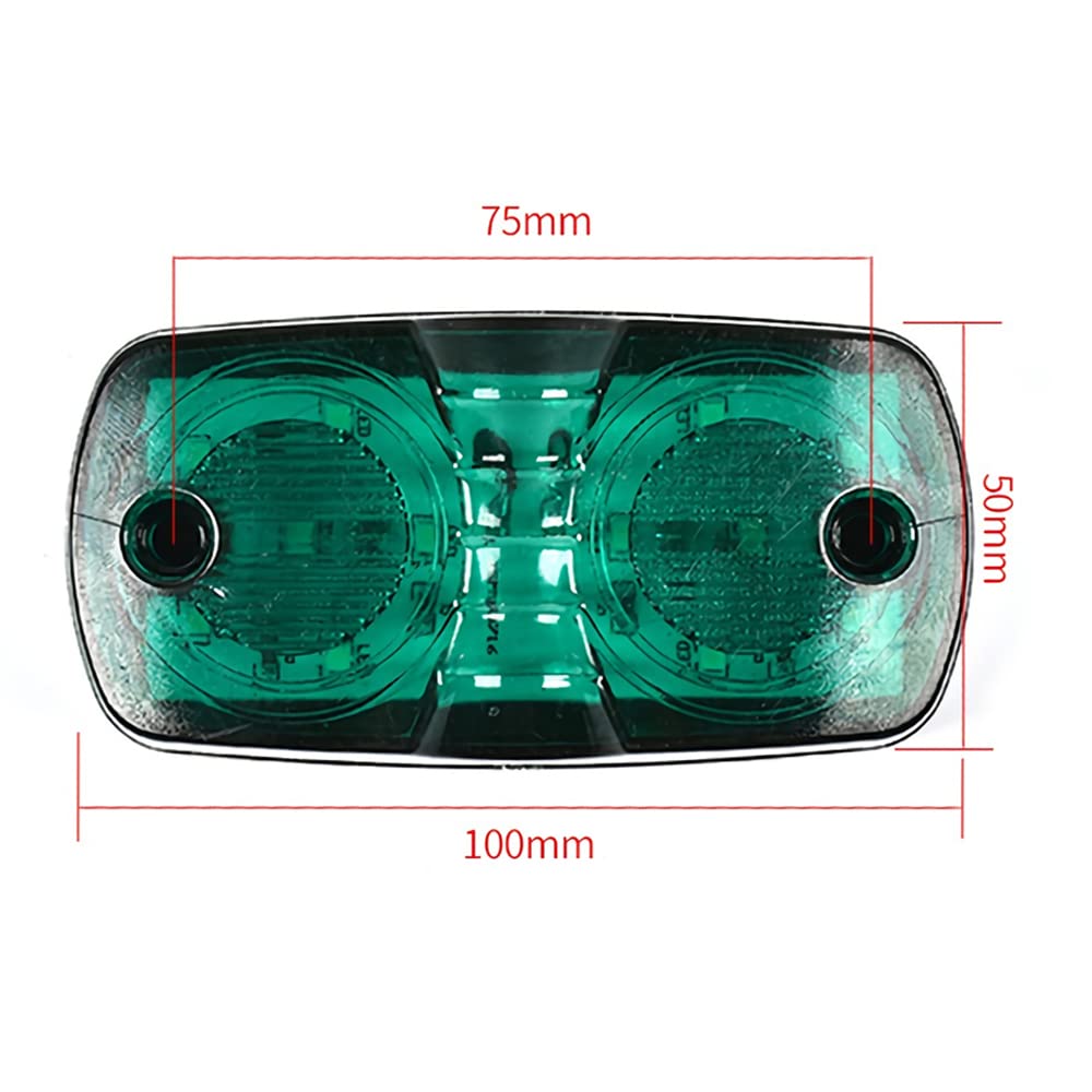 10 Pezzi Luci di Pennarello A LED 24v per Camion Luci di Autorizzazione del Rimorchio Rosso Bianco Ambra Verde Ambra Van Van Light Light