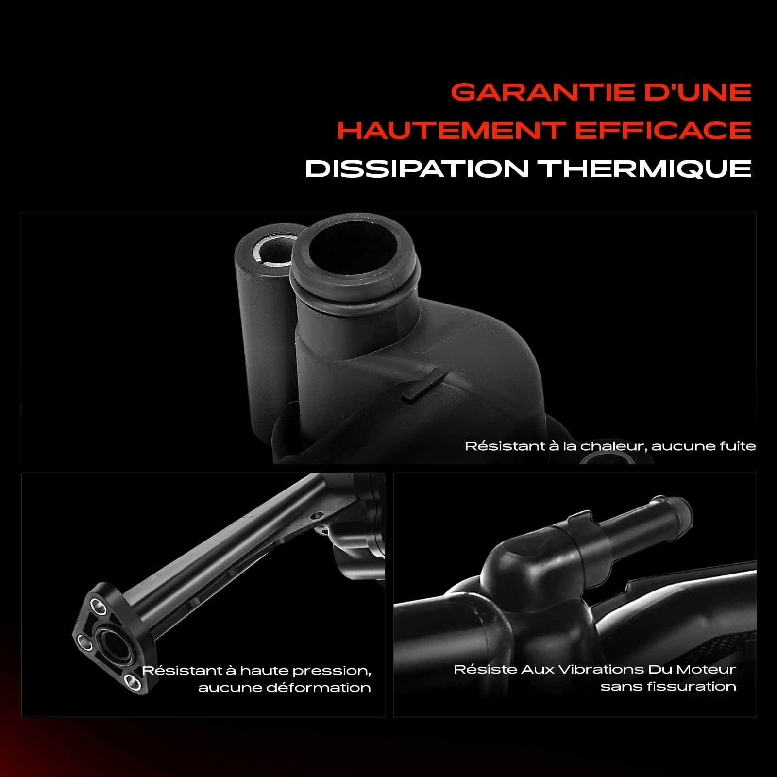 Frankberg Bride de liquide de refroidissement Diesel Compatible avec A6 Avant 4G5 4GD A4 8K2 B8 Q5 8RB T.o.u.a.r.e.g 7P5 7P6 Remplacer# 059121506H | 059121506H; Compatible avec: A4 Allroad 8KH, A5 Sportback 8TA, Q7 4LB, A5 Cabriolet 8F7, A4 Avant 8K5, A4