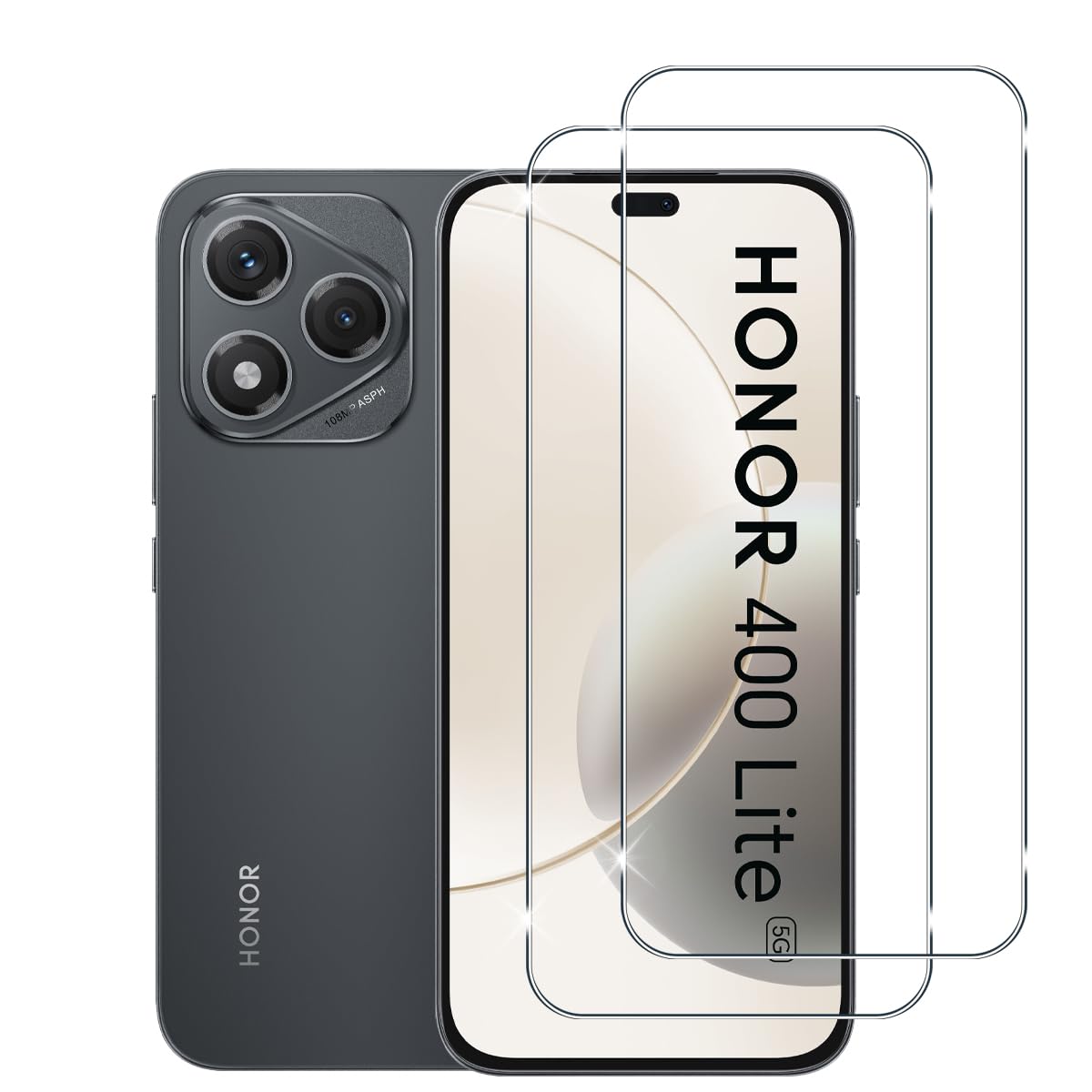 WFTE 2 Pezzi Vetro Temperato Per Honor 300 Pro/Ultra E 200 Pro/Ultra, Pellicola 9H, Copertura Completa, Anti Graffio E Impronte, Facile Installazione