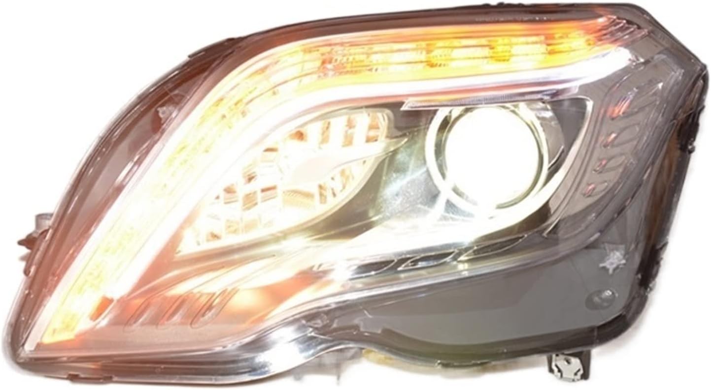 Head Lights Car Styling Compatible With Benz GLK-Class Headlights 2012-2015 Double Beam Lens Projector Xenon HID Head Lamp Led DRL(No bulbs)