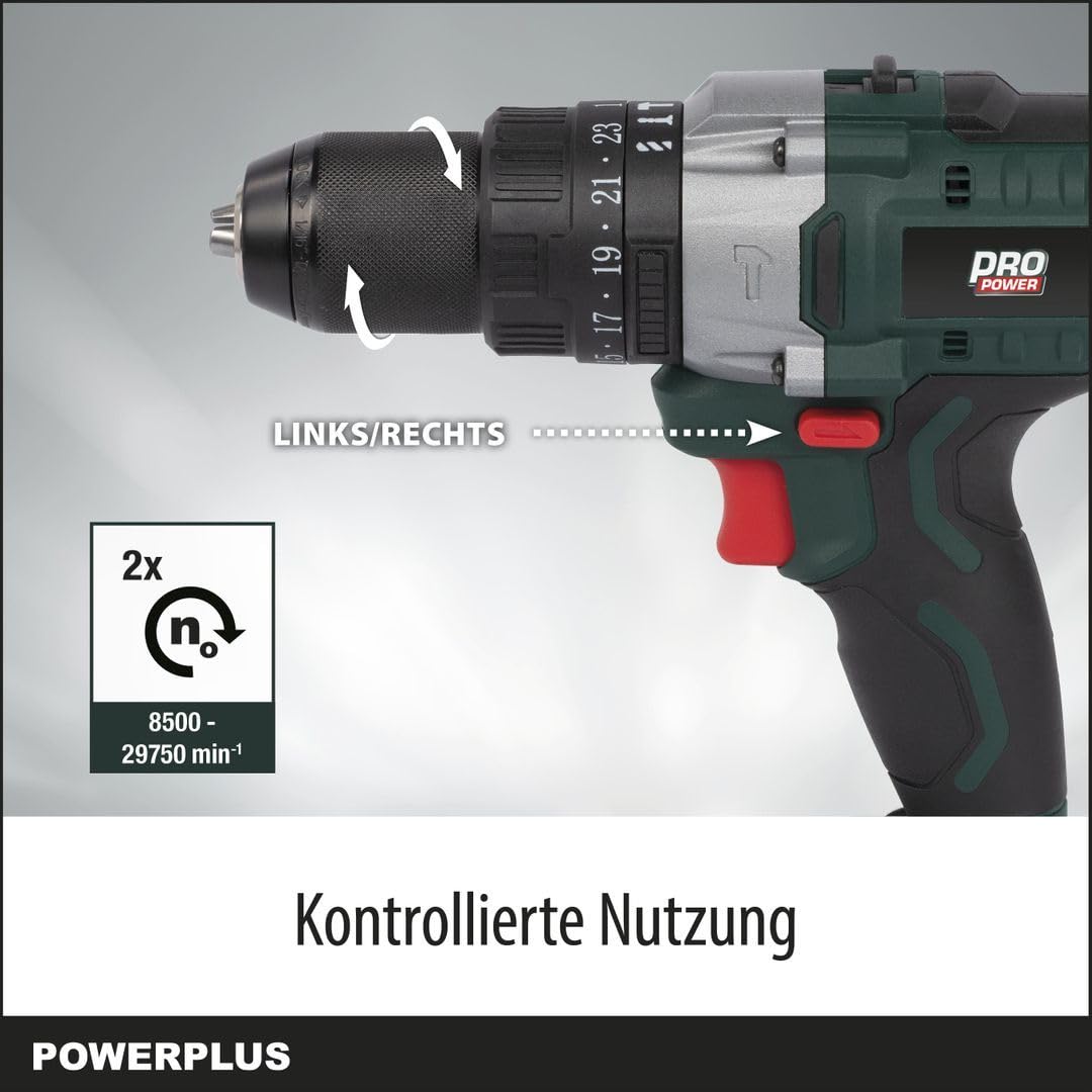 PowerPlus POWPB10200 POWPB10200-Taladro/Atornillador 20v (Sin Batería)