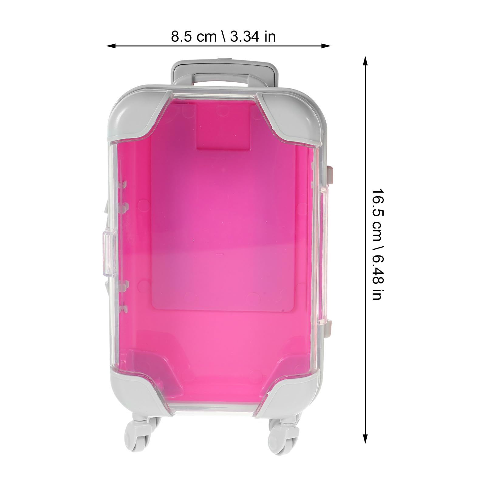 Sosoport 4pezzi Mini Valigia per Trucco Custodia Rigida da Viaggio Organizer per Cosmetici Piccolo Portatile e Resistente per Trasportare Strumenti e Trucco