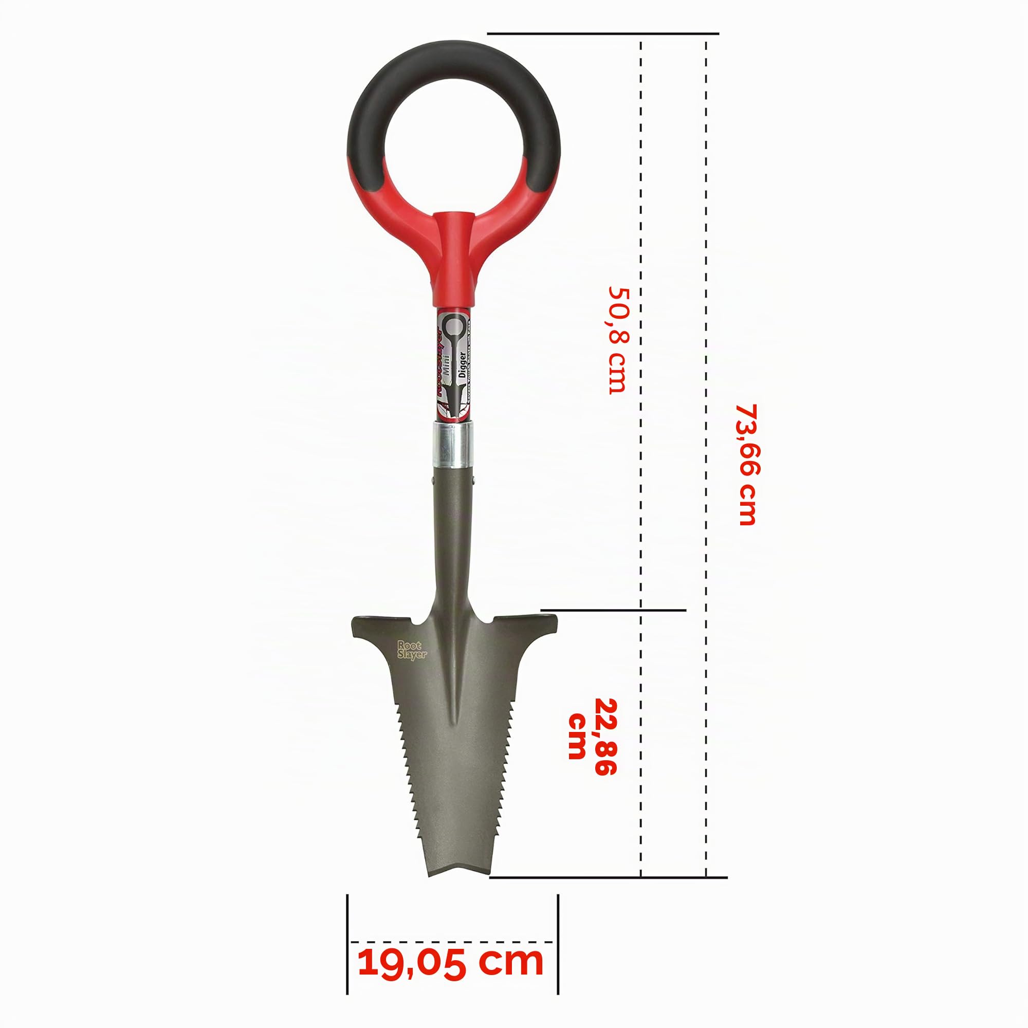 Radius Garden 22411 Pala da scavatore per radici, Rosso